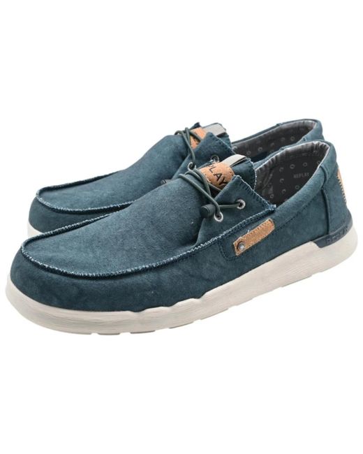 Shoes > flats > laced shoes Replay pour homme en coloris Blue