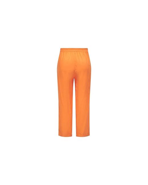 Only Carmakoma Orange Straight Trousers