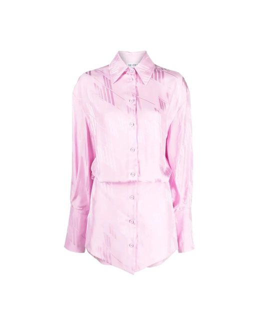 The Attico Pink Shirt Dresses