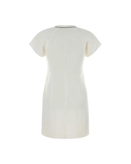 Brunello Cucinelli White Short Dresses