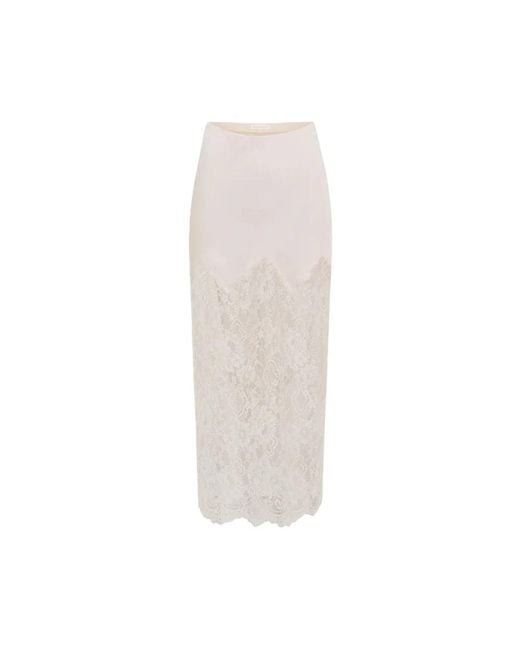 LoveShackFancy White Maxi Skirts