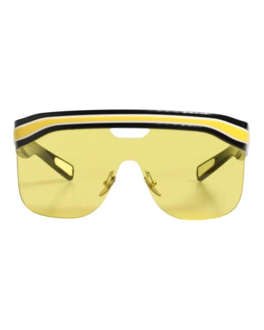 Dolce & Gabbana Yellow Dg6162 Shield Sonnenbrille