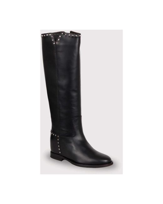 Via Roma 15 Black High Boots