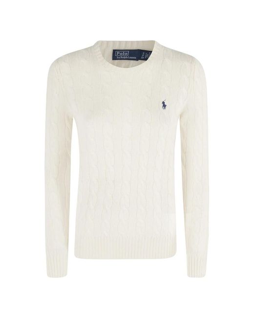 Polo Ralph Lauren White Round-Neck Knitwear