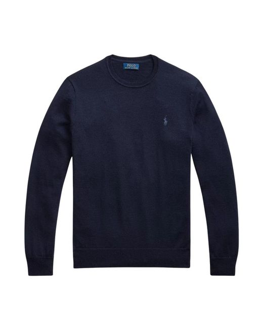 Polo Ralph Lauren Blue Round-Neck Knitwear for men