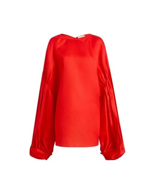 Khaite Red Blouses