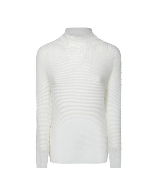 Issey Miyake Turtlenecks in het White