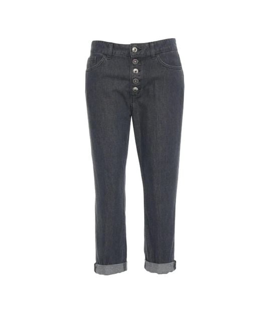 Dondup Gray Cropped Jeans