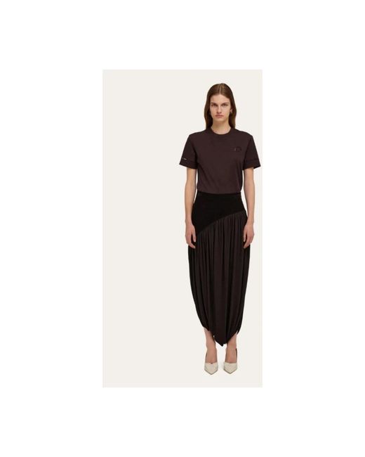 Ferragamo Black Midi Skirts