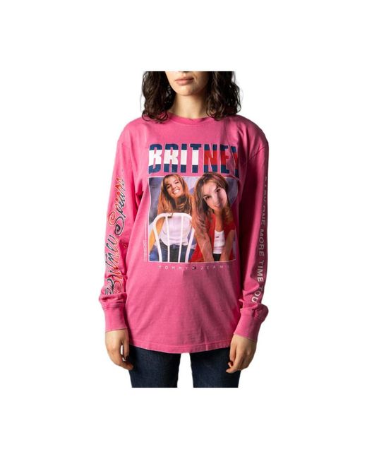 Tommy Hilfiger Pink Long Sleeve Tops