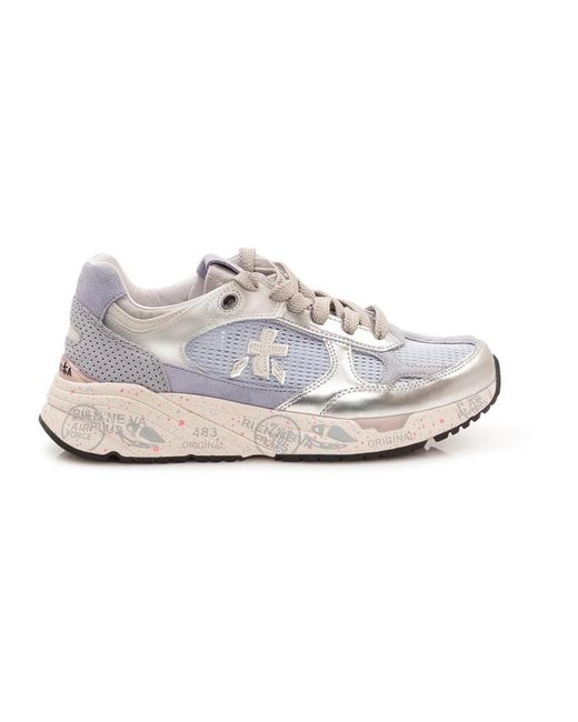 Premiata White Schnür-Sneakers