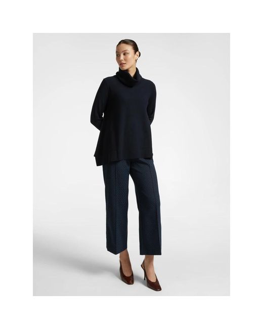 Elena Miro Lenzing Ecovero Viscose Top in het Black