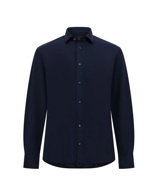 Boggi S.Café Regular High-Performance Piqué Polo Shirt in Blue für Herren