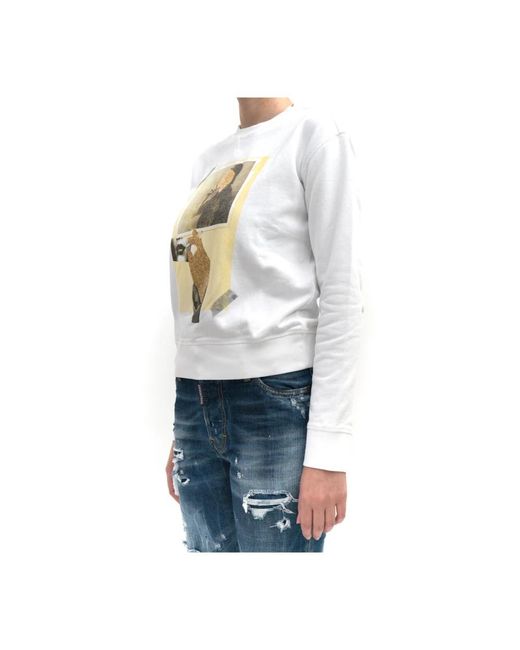 DSquared² Witte Sweatshirt in het White