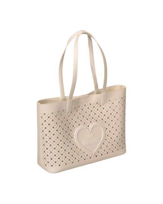Love Moschino Natural Shopping Bags