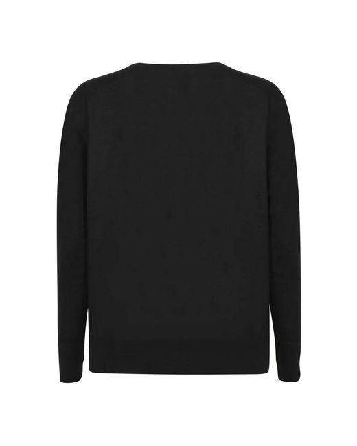 Blanca Vita Black Round-Neck Knitwear