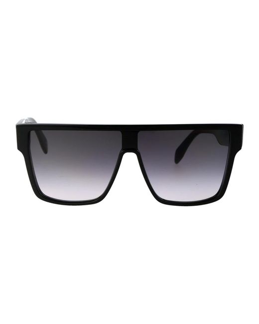 Alexander McQueen Stylische sonnenbrille am0354s in Black für Herren