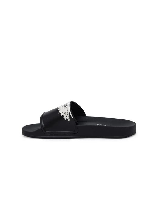Shoes > flip flops & sliders > sliders Marcelo Burlon pour homme en coloris Black