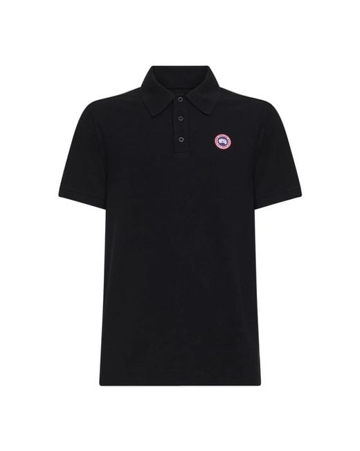 Canada Goose Black Polo Shirts for men