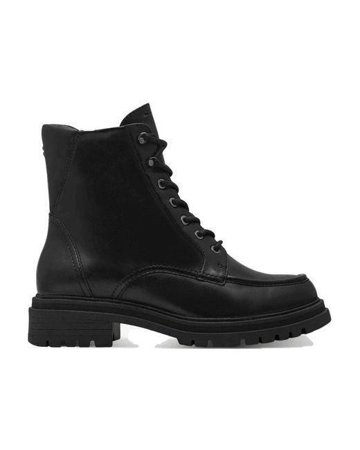 Lace-Up Boots Tamaris de color Black
