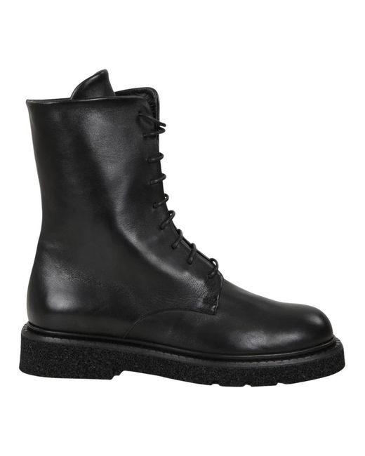 Guglielmo Rotta Black Lace-Up Boots