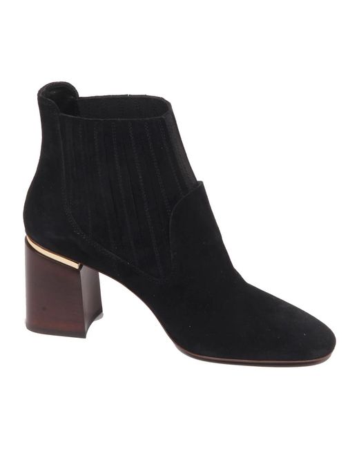 Tod's Black Vintage-Effekt Stiefel Schuh Modell