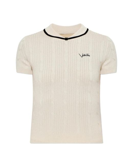Valentino Garavani Natural Round-Neck Knitwear