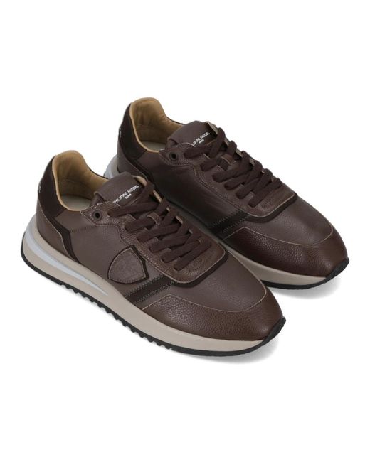 Philippe Model Brown Sneakers for men