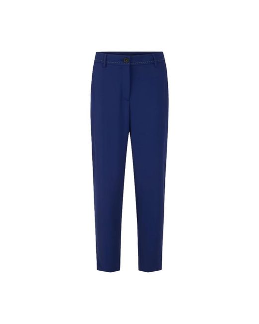 Marc Cain Blue Straight Trousers