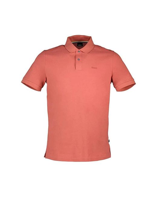 HUGO Rundhals T-Shirt Boss Pallas in Pink für Herren