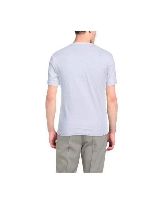 Blauer T-shirt - klassisches modell in Gray für Herren