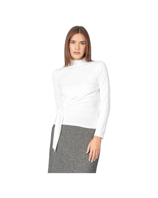 Kocca White Long Sleeve Tops