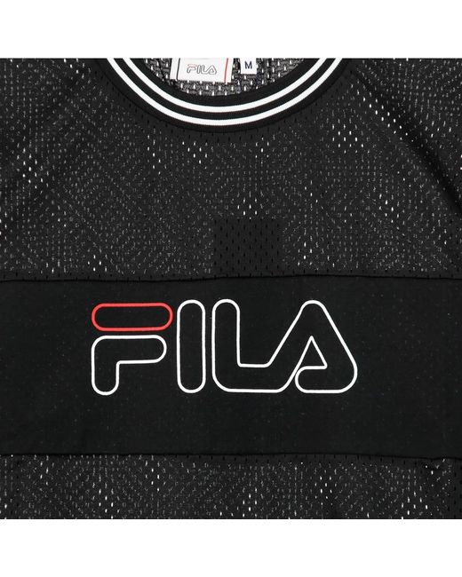 Long Sleeve Tops Fila de color Black