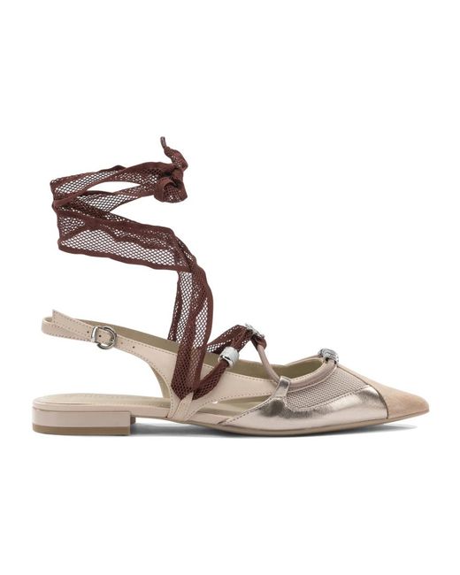 Pinko Brown Ballerinas