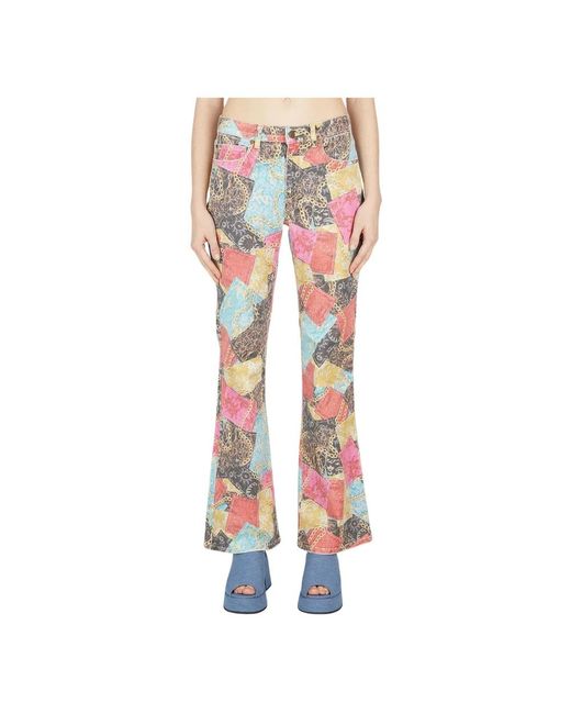 Guess Printed Flared Jeans