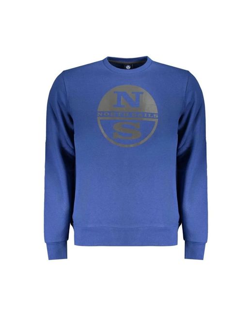 North Sails Blue Sweatshirts for men