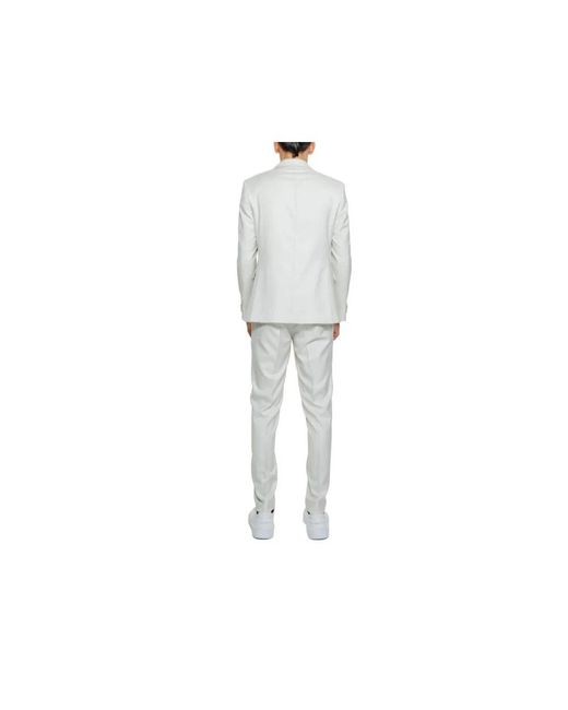 MULISH Polyester Tweedelig Pak in het White voor heren