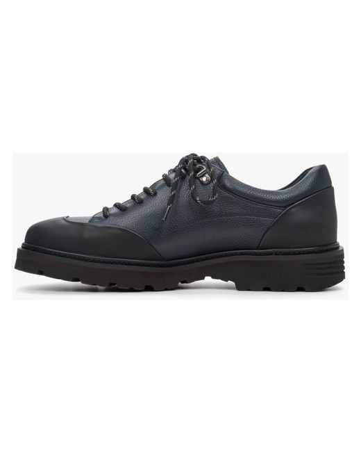 ESTRO Black Laced Shoes for men