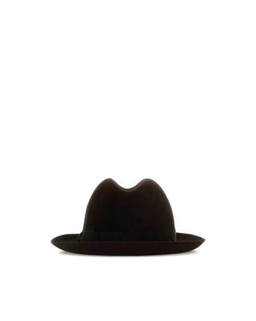Borsalino Black Hats for men