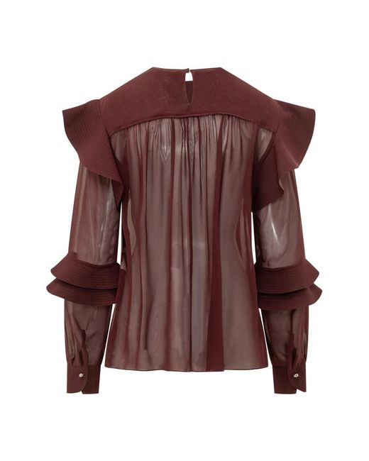 Lanvin Brown Blouses