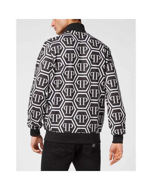 Philipp Plein Jogging Jacket Monogram in Black für Herren