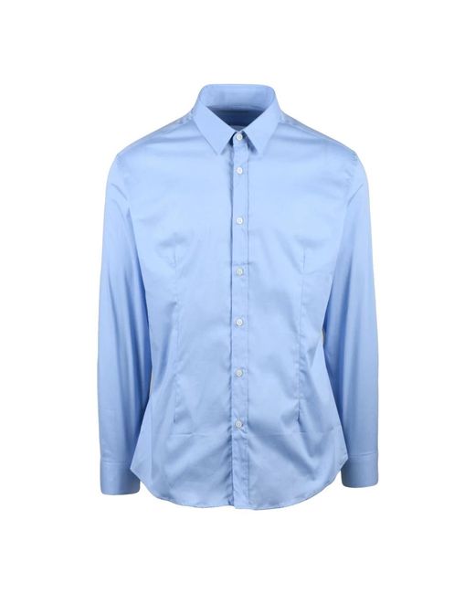 Daniele Alessandrini Blue Casual Shirts for men