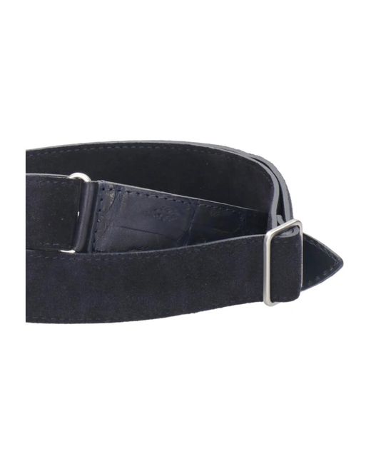 Orciani Accessoires ,Blauw ,Leer Leren Riem in het Blue voor heren