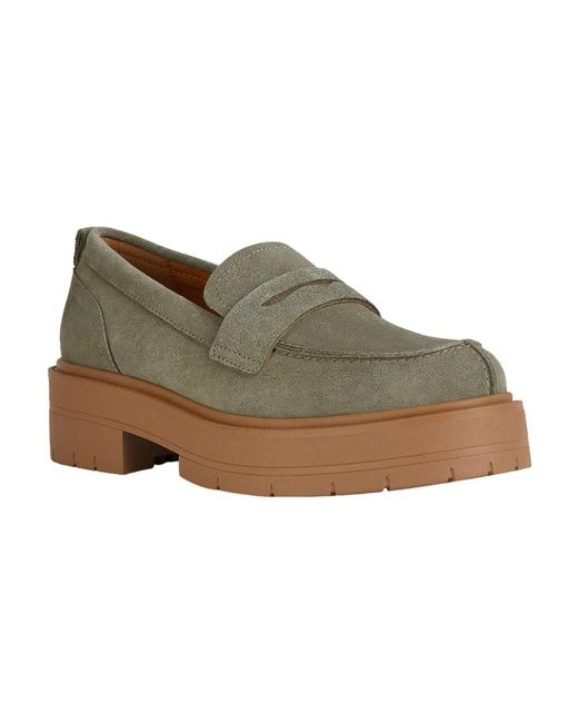 Geox Green Loafers