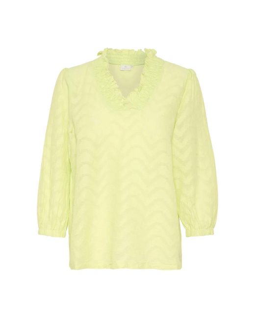 Kaffe Blouses in het Yellow