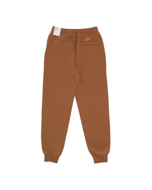 Nike Fitness ,Bruin ,Katoen Club Novelty Jogger Lt British Tan in het Brown voor heren