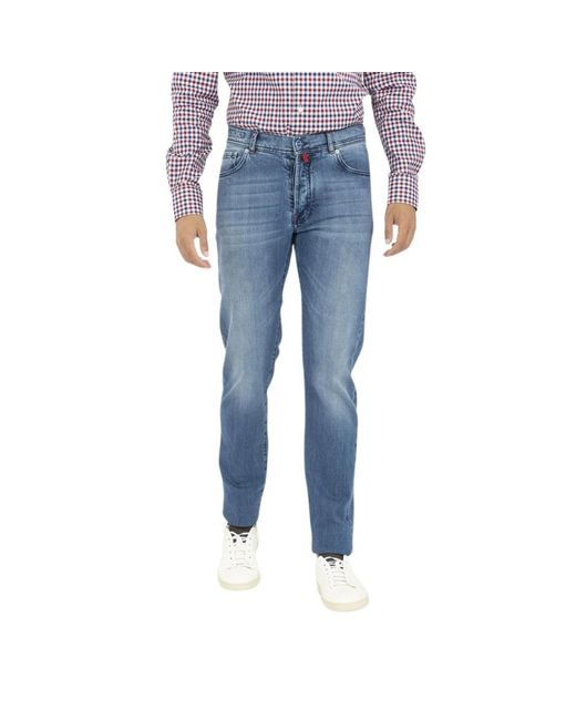 Kiton Blue Slim Fit Jeans for men