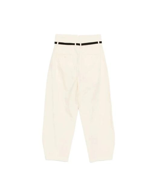 Barena Natural Cropped Trousers