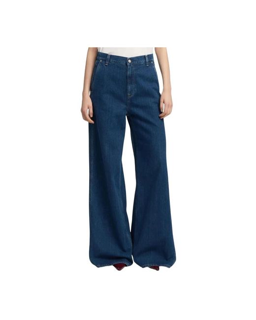 Replay Blue Wide Jeans