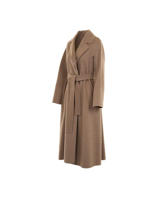 Max Mara Brown Belted Coats